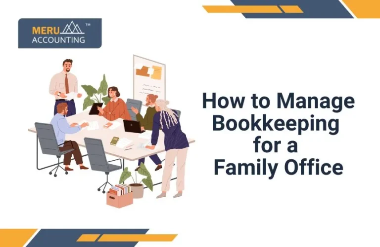 Managing bookkeeping for family Office