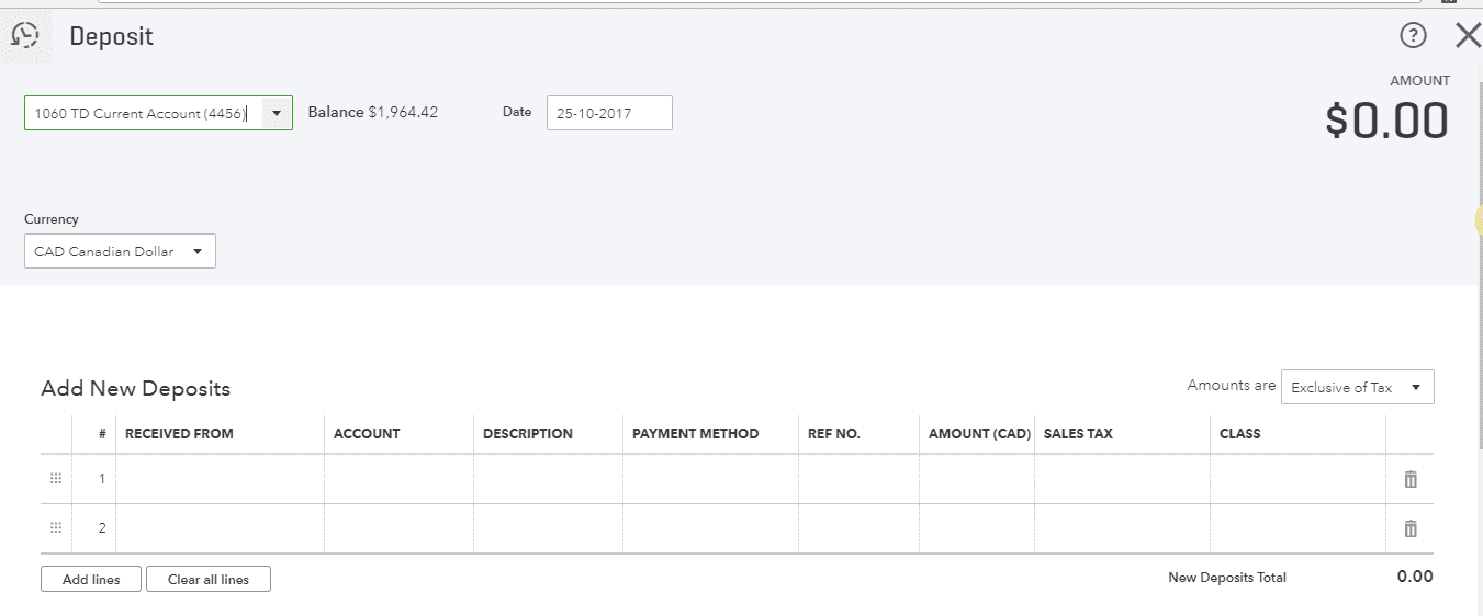 Reconciling Undeposited funds in Quickbooks Meru Accounting