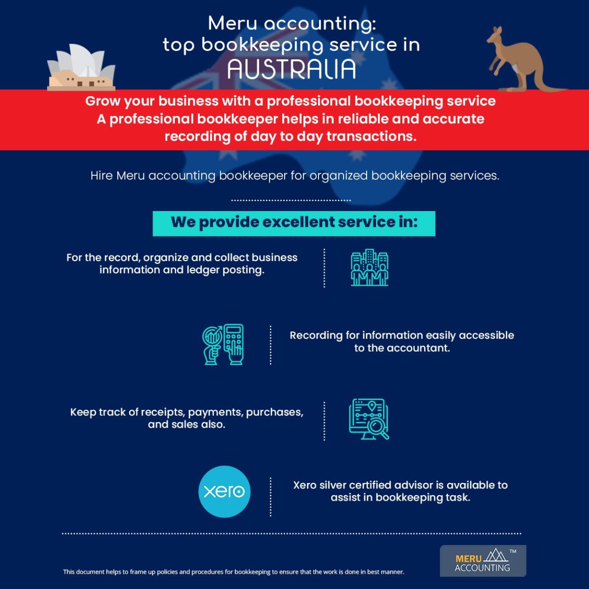 Bookkeeping Service for Australia Meru Accounting