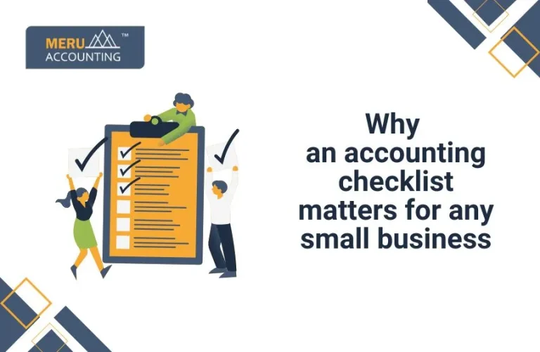 Why accounting checklist matters for any small business