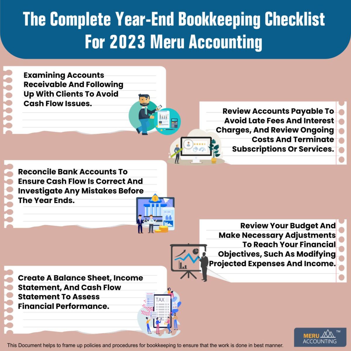 The Complete YearEnd Bookkeeping Checklist For 2023 Meru Accounting