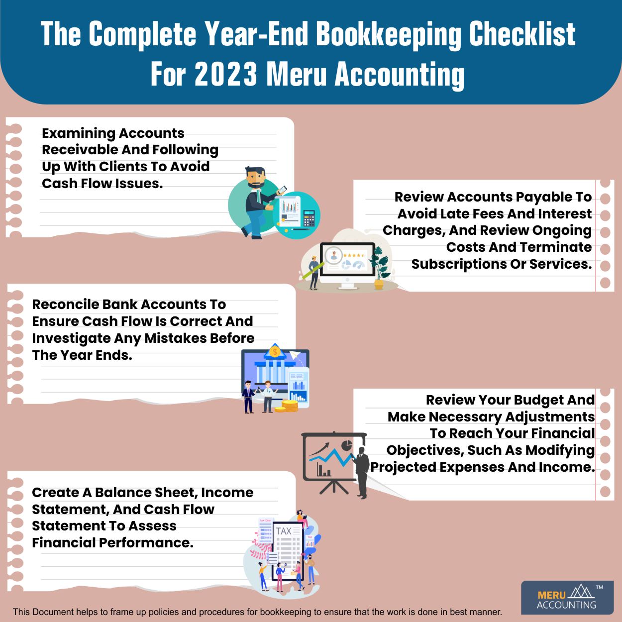 Year End Bookkeeping Checklist 2023 Meru Accounting Edition