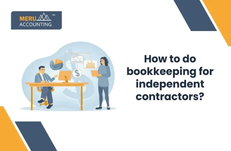 How to do bookkeeping for independent contractors?