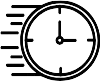 Black and white test image for TV calibration, featuring various patterns and a clock.