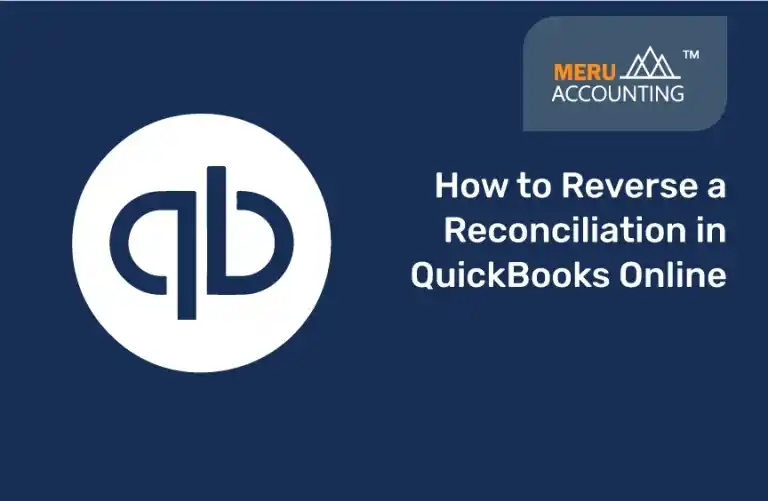 Reconciliation in QuickBooks Online