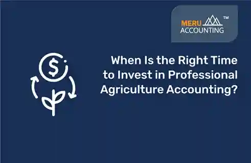 When Is the Right Time to Invest in Professional Agriculture Accounting? 5 Agriculture Accounting