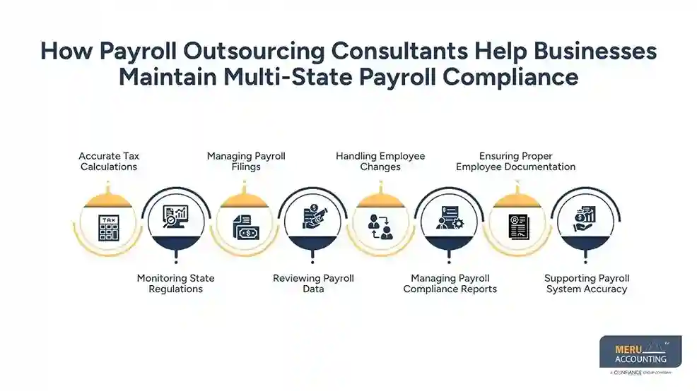 How Payroll Outsourcing Consultants Help Businesses Manage Multi-State Payroll Compliance 1 How Payroll Outsourcing Consultants Help Businesses Maintain Multi-State Payroll Compliance
